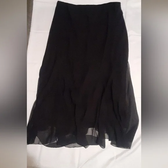 Cato Black Chiffon Skirt - Picture 4 of 4